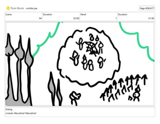 Scene
94
Duration
02:00
Panel
1
Duration
01:00
Dialog
crowds: Marceline! Marceline!
rumble jaw Page 408/477
 