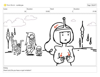 Scene
26
Duration
03:00
Panel
2
Duration
01:00
Dialog
Shard: (o/s) Do you have a royal invitation?
rumble jaw Page 138/477
 