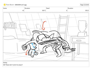 Scene
42
Duration
08:15
Panel
8
Duration
00:23
Dialog
GB: Please don't send me away!!!
OBSIDIAN act3 iggy Page 223/438
 