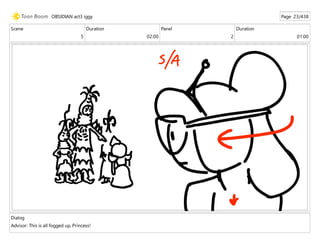 Scene
5
Duration
02:00
Panel
2
Duration
01:00
Dialog
Advisor: This is all fogged up, Princess!
OBSIDIAN act3 iggy Page 23/438
 