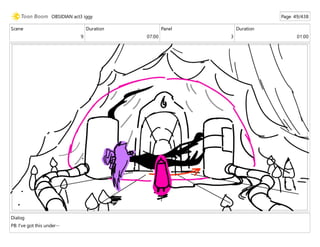 Scene
9
Duration
07:00
Panel
3
Duration
01:00
Dialog
PB: I've got this under--
OBSIDIAN act3 iggy Page 49/438
 