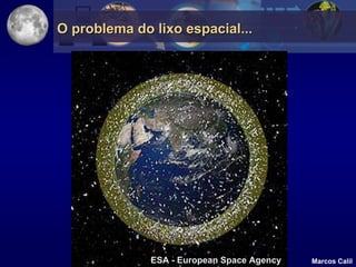 O problema do lixo espacial...




              ESA - European Space Agency   Marcos Calil
 