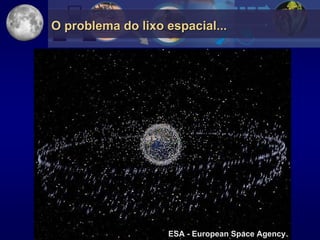 O problema do lixo espacial...




                   ESA - European Space Agency
 