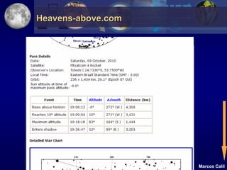Heavens-above.com




                    Marcos Calil
 