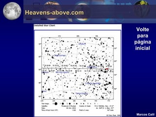 Heavens-above.com

                     Volte
                     para
                    página
                    inicial




                    Marcos Calil
 