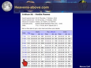 Heavens-above.com




                    Marcos Calil
 