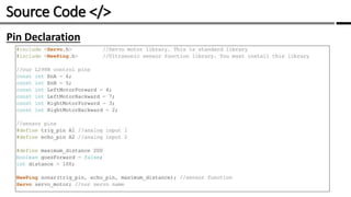 Source Code </> /
Pin Declaration
 