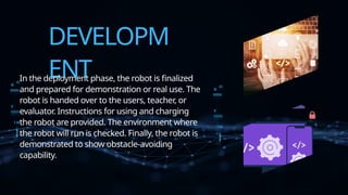 obstacle avoiding robot ppt very good ppt | PPTX