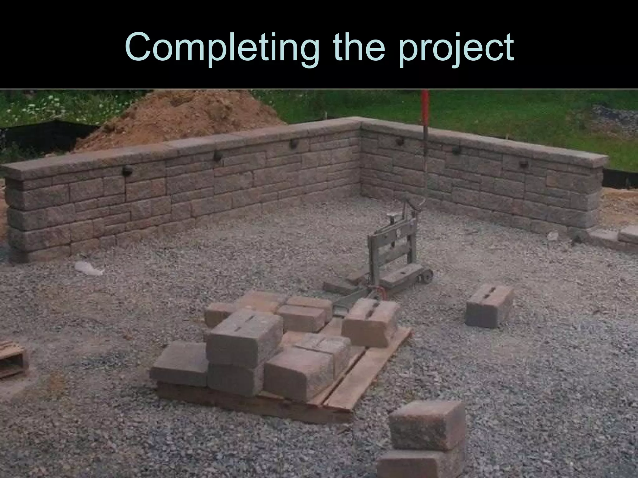 Completing the project