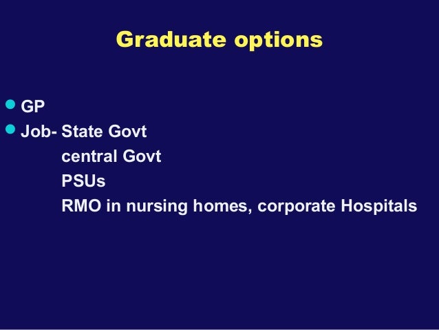 Best carrier options after graduation