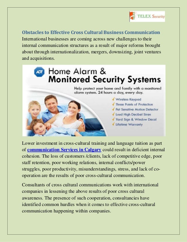 Obstacles To Effective Cross Cultural Business Communication By Using