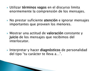 Obstaculos De La Comunicacion