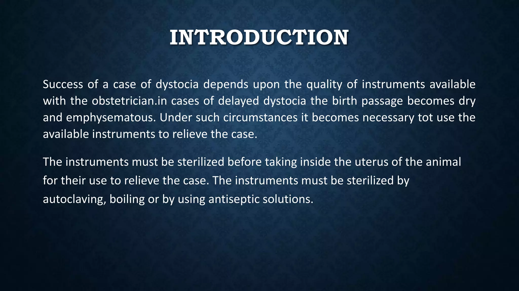 Obstectrical instruments and their uses | PPTX