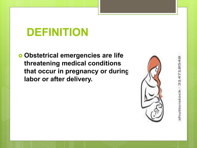 Obstetrical emergencies | PPTX | Pregnancy | Reproductive Health