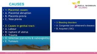 36Copyright © 2014 Well Woman Clinic. All rights reserved.
CAUSES
 