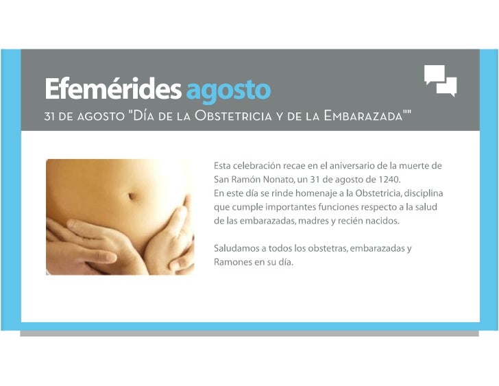 31 De Agosto Dia De La Obstetricia Y De La Embarazada
