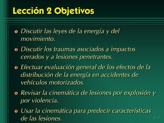 CINEMATICA DEL TRAUMA | PPT