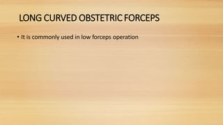 Obstetric instruments | PPTX
