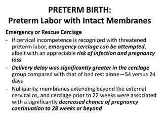 Obstetrics-Preterm Birth | PDF