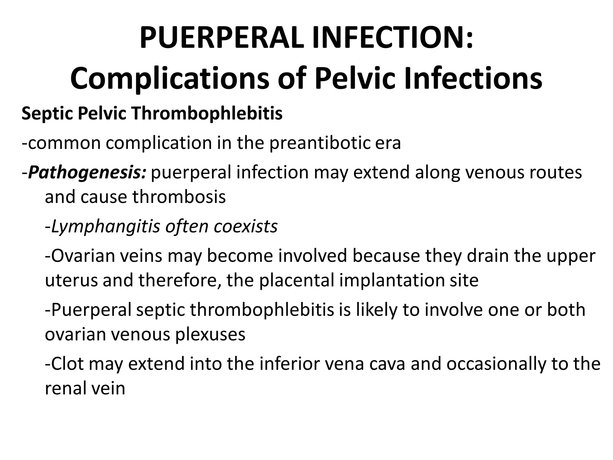 OBSTETRICS - Puerperal Infection | PDF