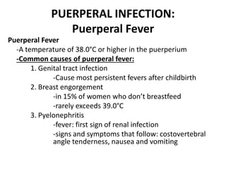 OBSTETRICS - Puerperal Infection | PDF