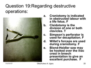 Obstetrics and gynaecology picture test osce 2 | PPT