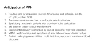Pph Approach OBSTETRICS EMERGENCY.pdfhdhehehehehshehssh | PDF