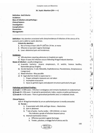 Obstetrics High Yield notes - For revision. .pdf