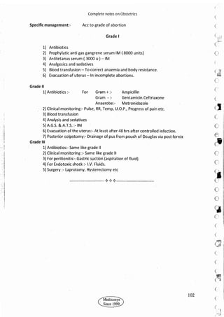 Obstetrics High Yield notes - For revision. .pdf