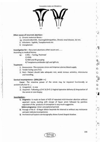 Obstetrics High Yield notes - For revision. .pdf