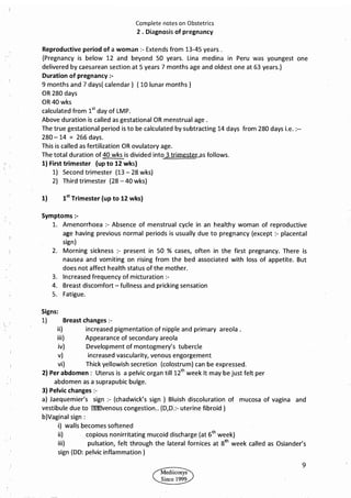 Obstetrics High Yield notes - For revision. .pdf