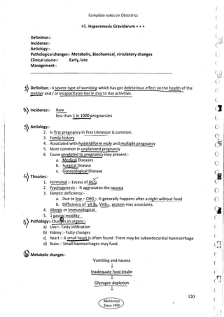 Obstetrics High Yield notes - For revision. .pdf