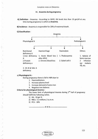 Obstetrics High Yield notes - For revision. .pdf