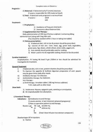 Obstetrics High Yield notes - For revision. .pdf