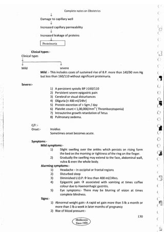 Obstetrics High Yield notes - For revision. .pdf