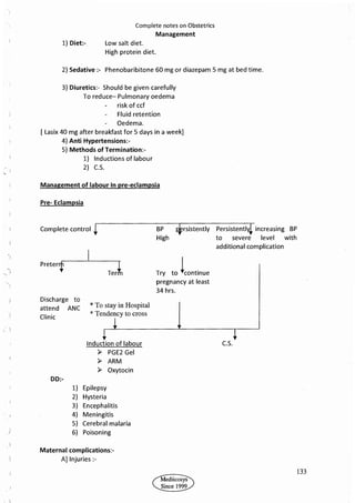 Obstetrics High Yield notes - For revision. .pdf
