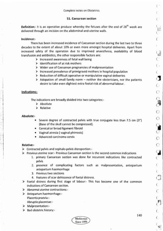 Obstetrics High Yield notes - For revision. .pdf