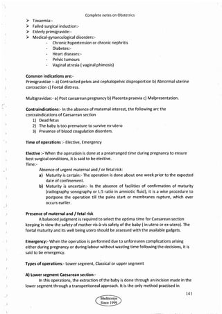 Obstetrics High Yield notes - For revision. .pdf