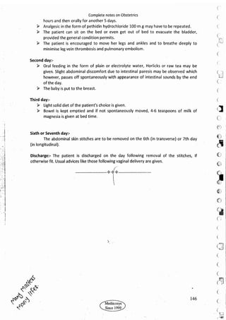 Obstetrics High Yield notes - For revision. .pdf