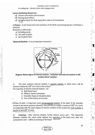 Obstetrics High Yield notes - For revision. .pdf