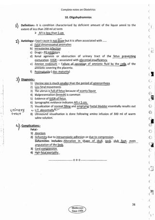 Obstetrics High Yield notes - For revision. .pdf