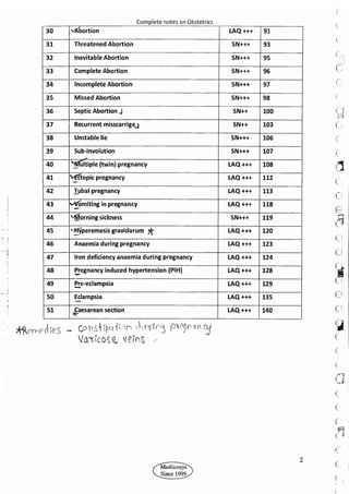 Obstetrics High Yield notes - For revision. .pdf