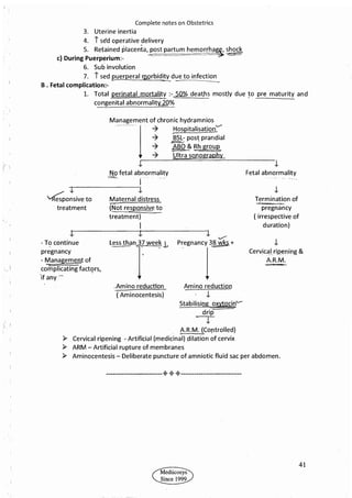 Obstetrics High Yield notes - For revision. .pdf