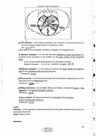 Obstetrics High Yield notes - For revision. .pdf