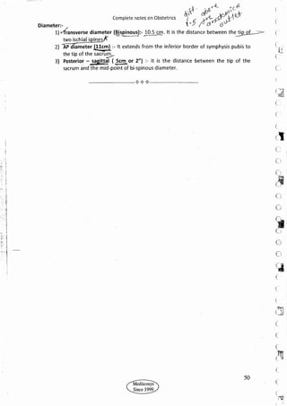 Obstetrics High Yield notes - For revision. .pdf