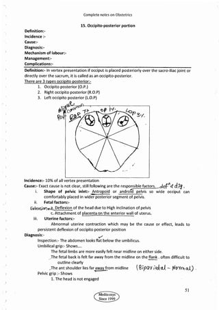 Obstetrics High Yield notes - For revision. .pdf
