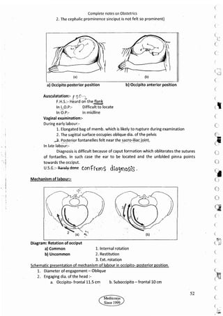 Obstetrics High Yield notes - For revision. .pdf