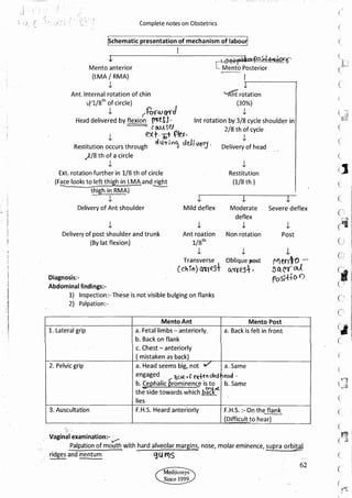Obstetrics High Yield notes - For revision. .pdf