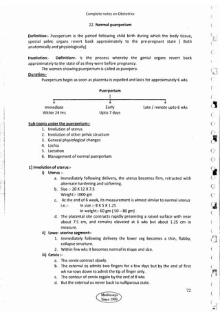 Obstetrics High Yield notes - For revision. .pdf