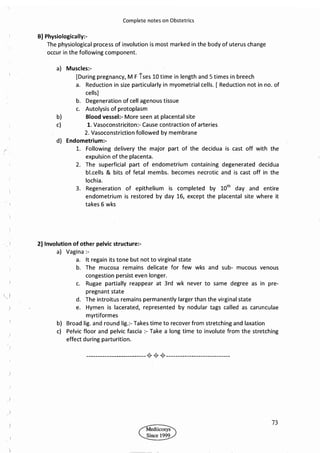 Obstetrics High Yield notes - For revision. .pdf